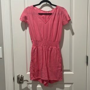 Hot pink romper
